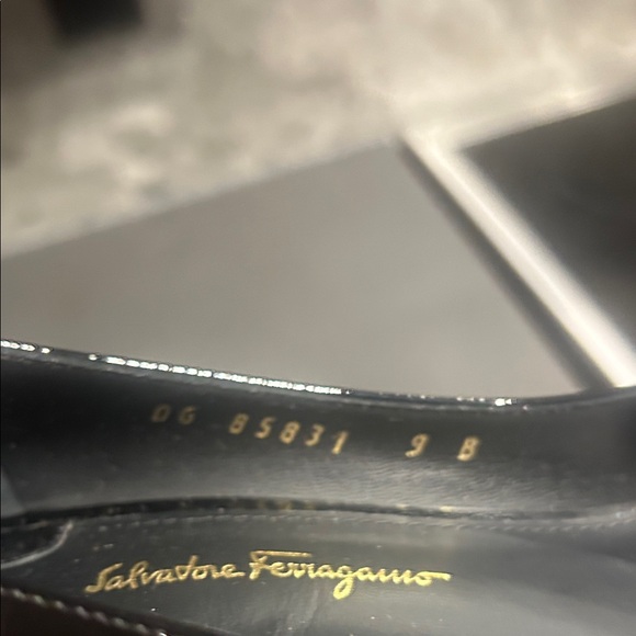 Salvatore Ferragamo Black Patent Leather Heels - Picture 6 of 9